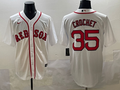 Men's Boston Red Sox Garrett Crochet #35 White Home Replica Player Jersey
