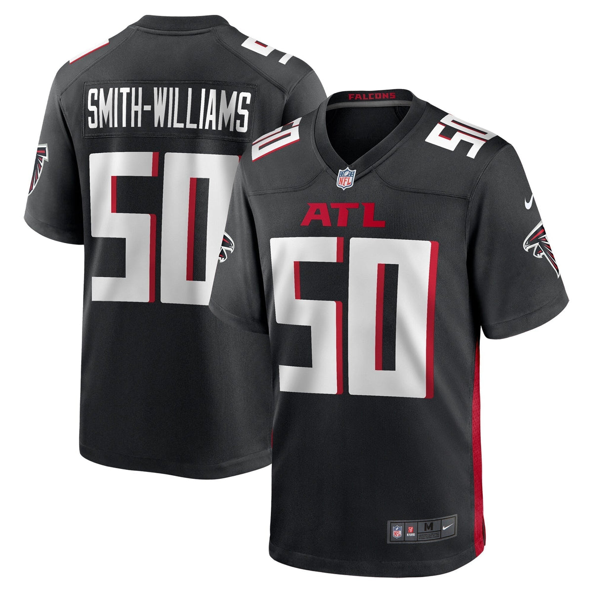 James Smith-Williams Atlanta Falcons Nike Team Game Jersey -  Black