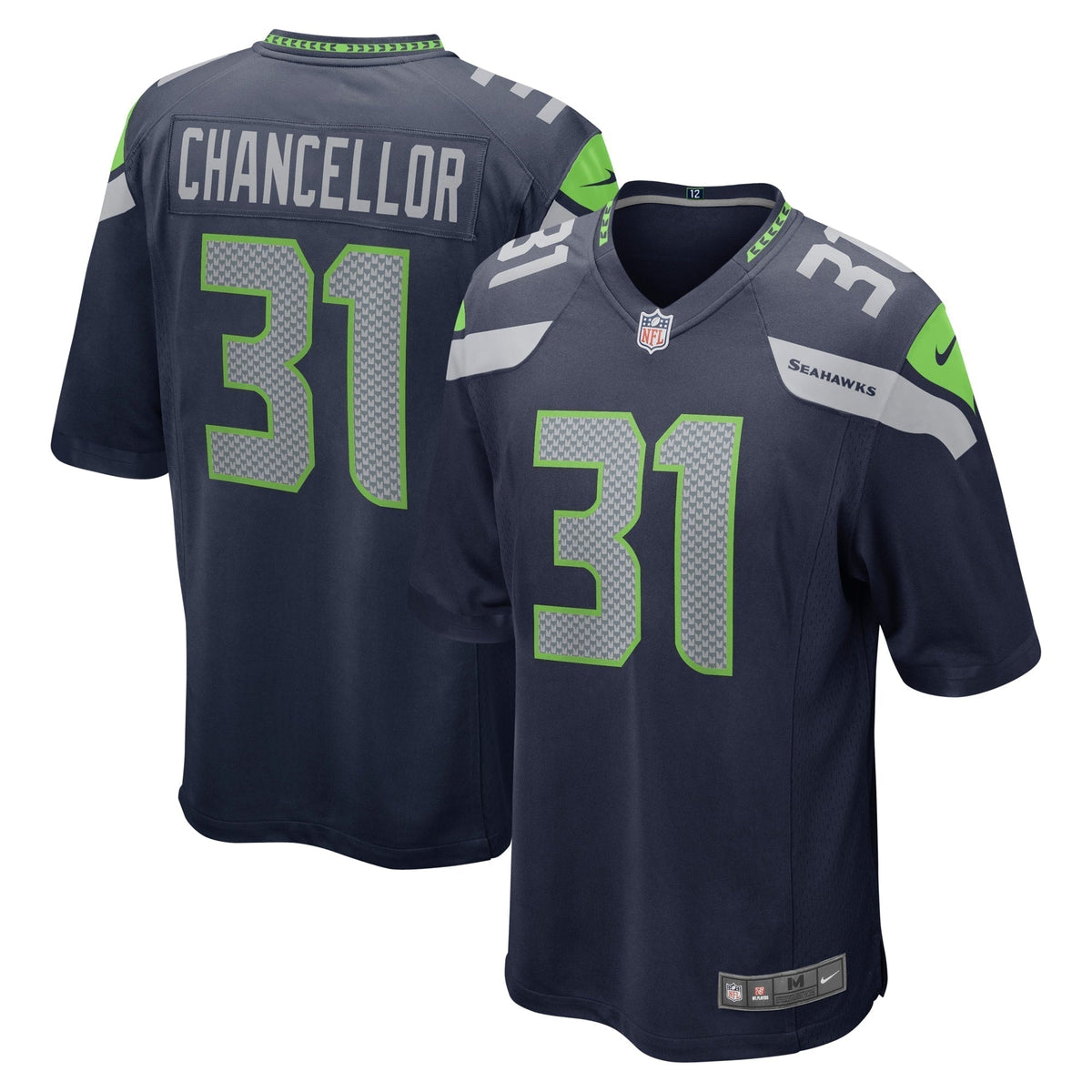 Kam Chancellor Seattle Seahawks Nike Retired   Game Jersey - College Navy