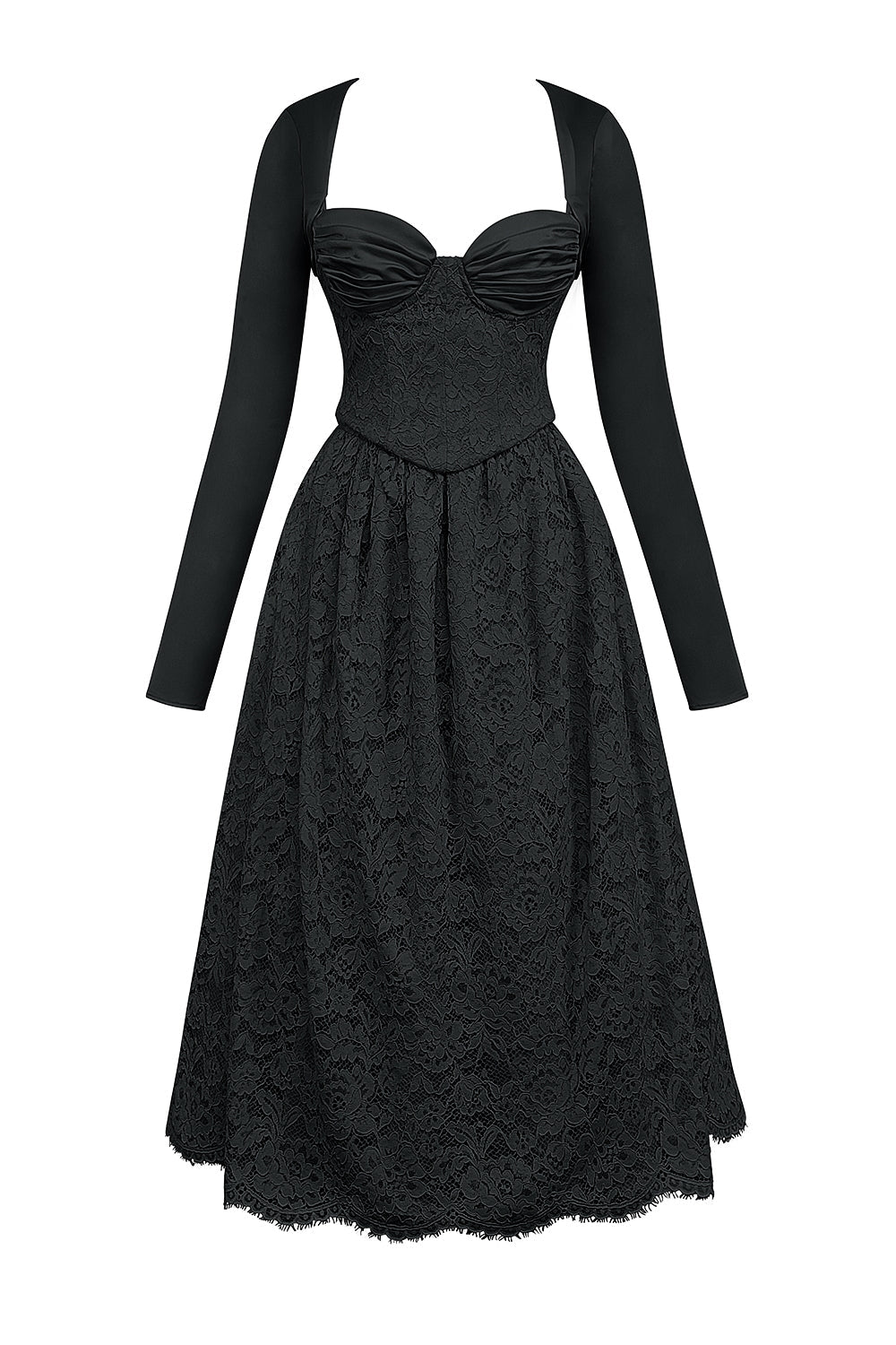 black lace corset, skirt and bolero - sale