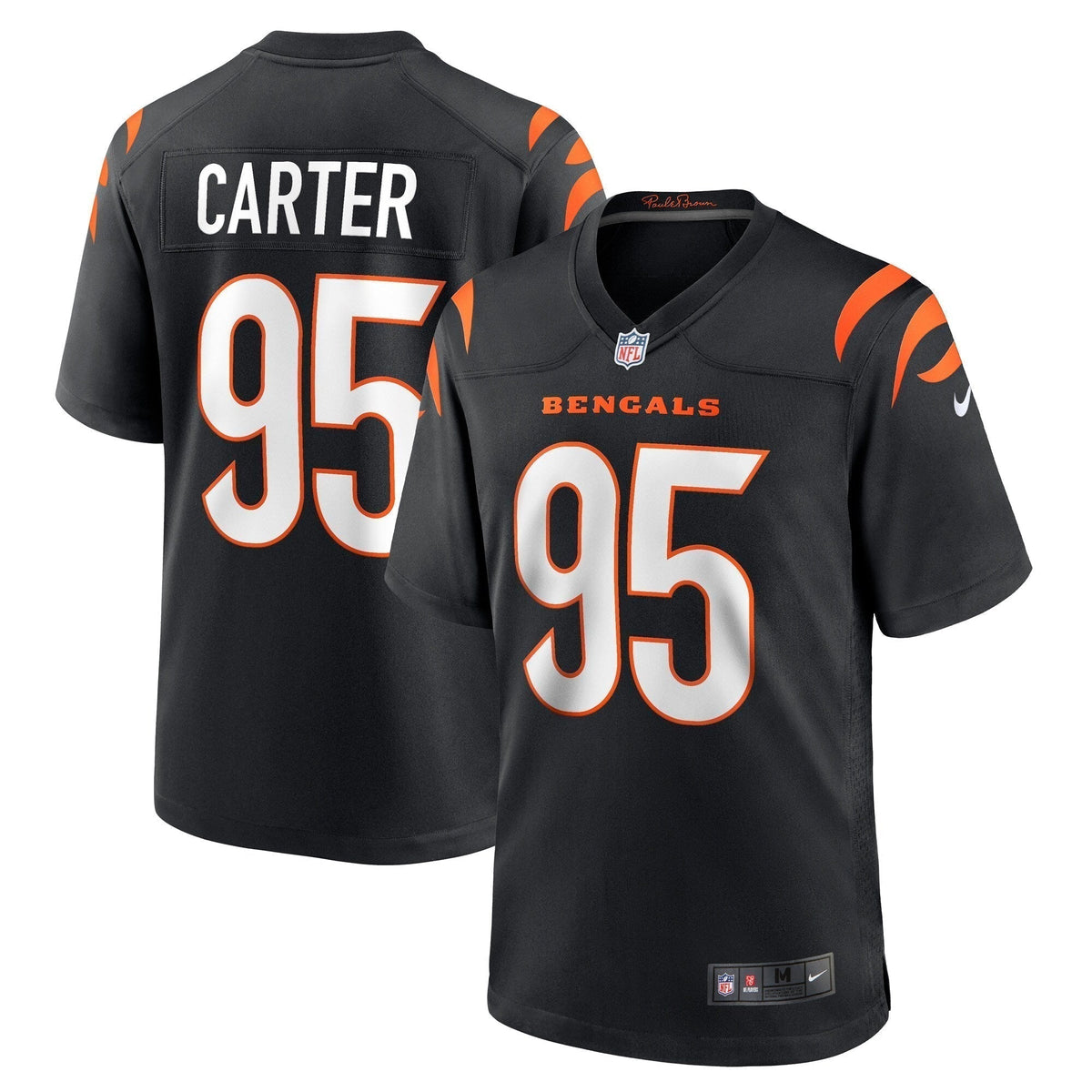Zach Carter Cincinnati Bengals Nike Game   Jersey - Black