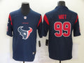 Men's Houston Texans J.J. Watt #99 Navy Alternate Game Jersey1