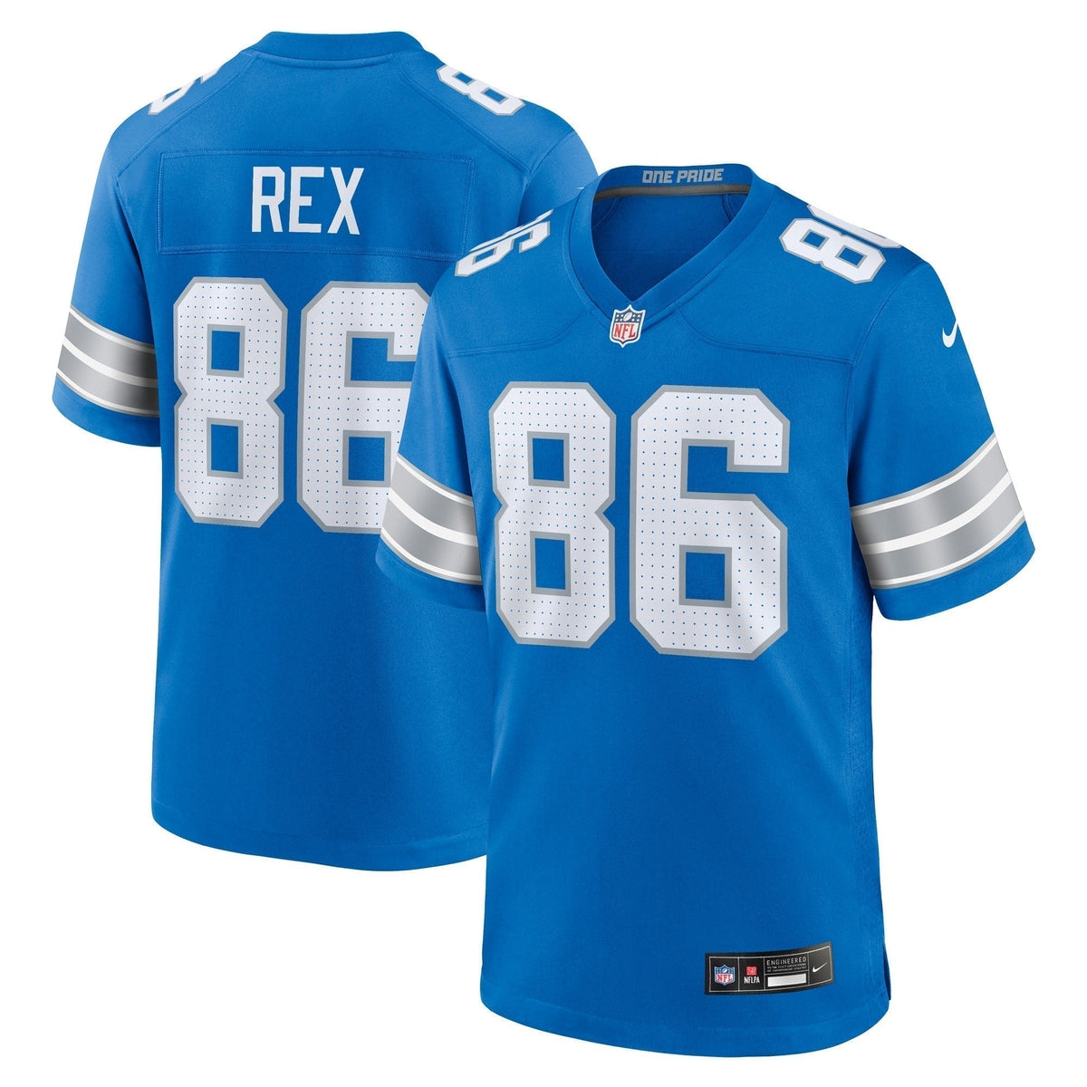Isaac Rex Detroit Lions Nike Game Jersey -  Blue