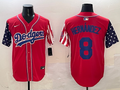 Men's Los Angeles Dodgers Enrique Hernandez #8 Red Replica Player Jersey