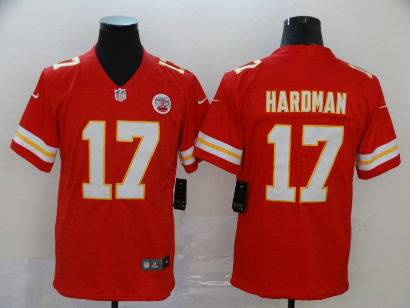 Men's Kansas City Chiefs Mecole Hardman Jr. #17 Red Game Jersey1