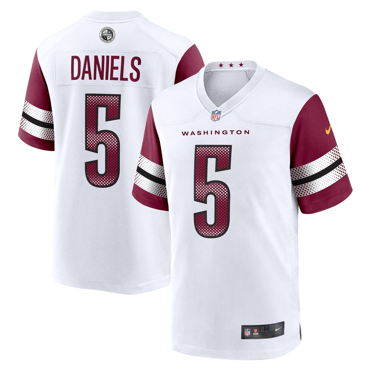 Jayden Daniels Washington Commanders Nike    Game Jersey - White