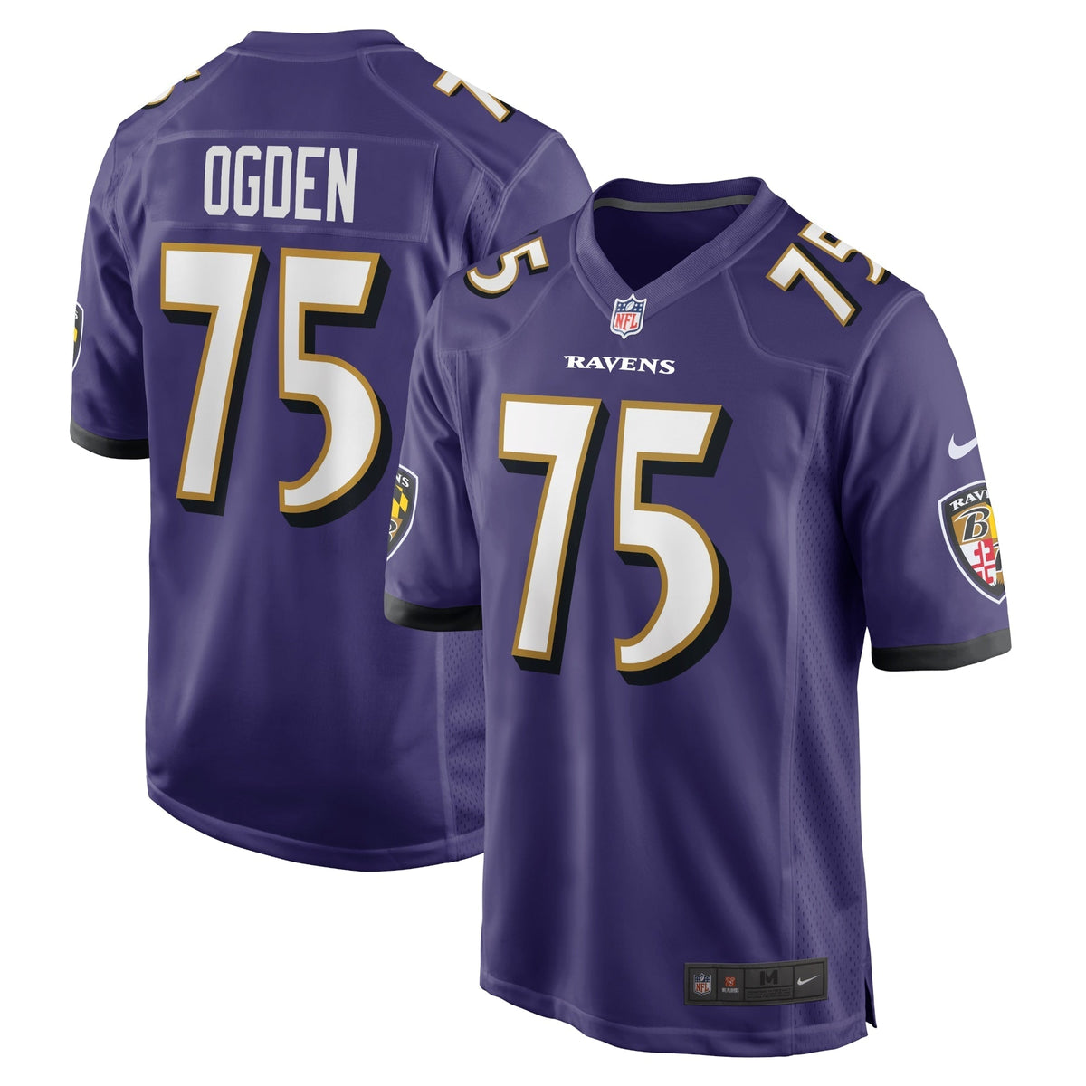 Jonathan Ogden Baltimore Ravens Nike Retired   Game Jersey - Purple