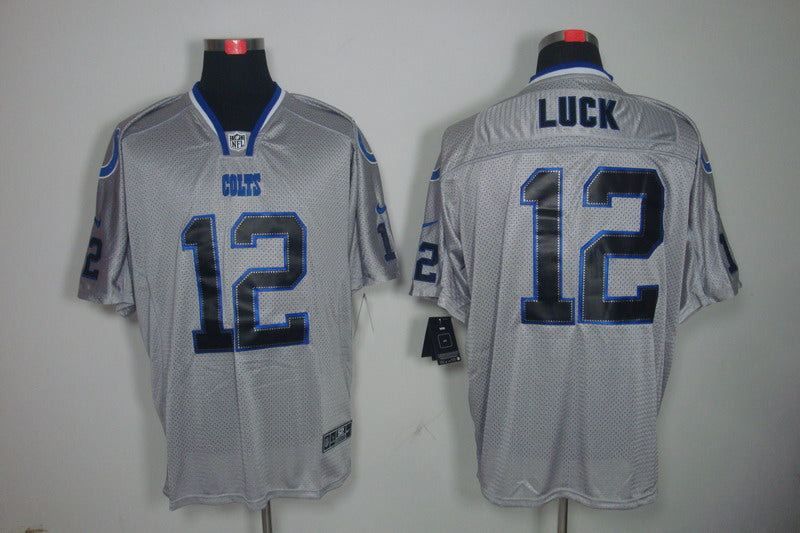 Men's Indianapolis Colts Andrew Luck #12 Gray Game Player Jersey1