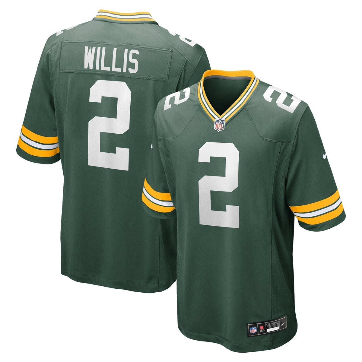 Malik Willis Green Bay Packers Nike  Game Jersey -  Green