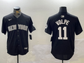 Men's New York Yankees Anthony Volpe #11 Black Replica Player Jersey
