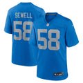 Penei Sewell Detroit Lions Nike Alternate Game Jersey -  Blue
