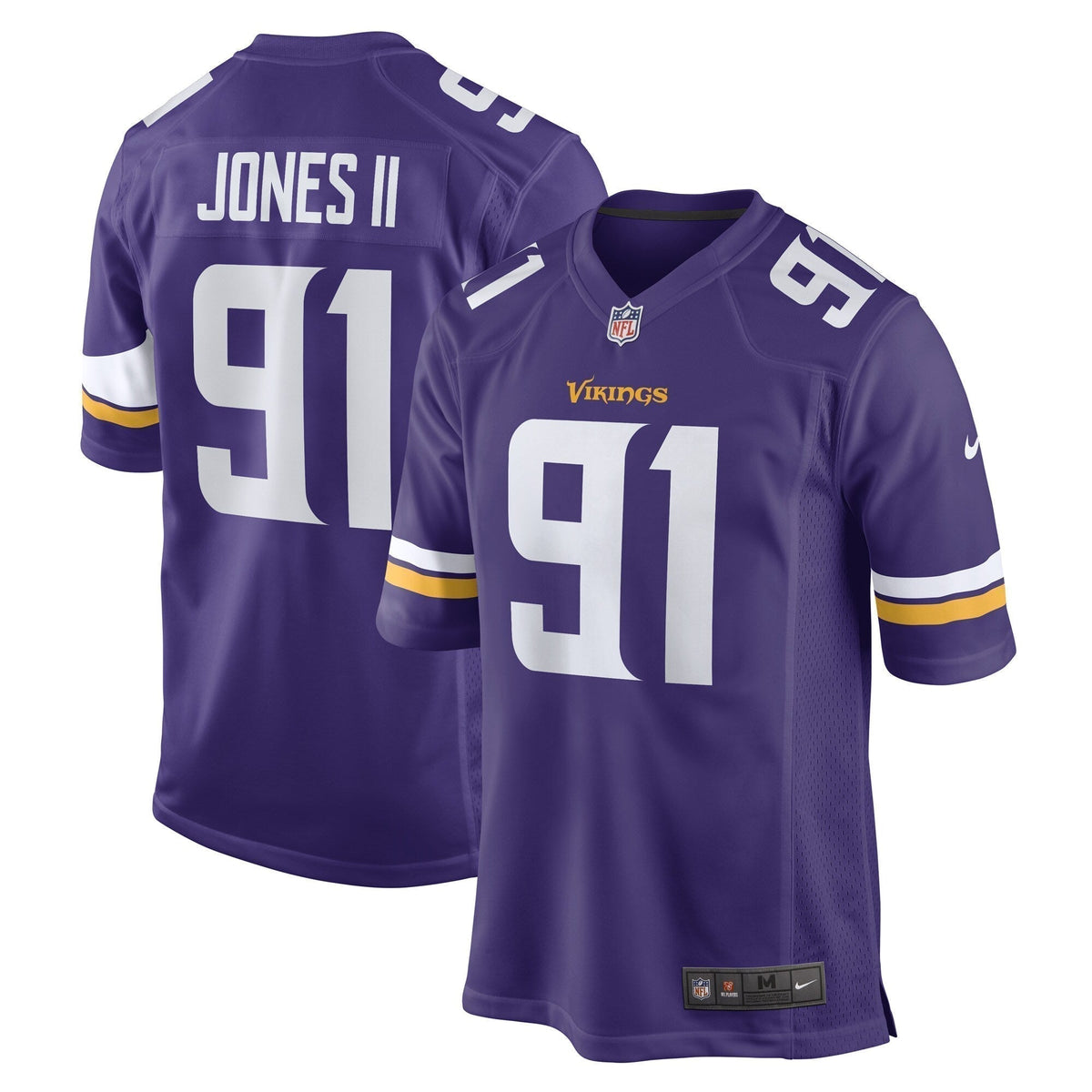 Patrick Jones II Minnesota Vikings Nike Team Game   Jersey - Purple