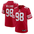 Men's San Francisco 49ers Mykel Williams Nike Scarlet 2025 NFL Draft First Round Pick Game Jersey