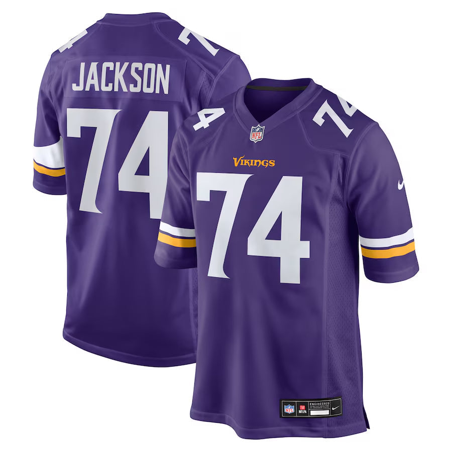 Men's Minnesota Vikings Donovan Jackson Nike Purple 2025 NFL Draft First Round Pick Game Jersey