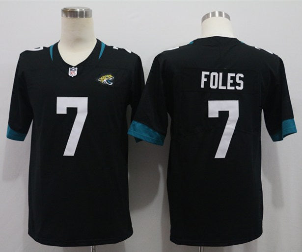 Men's Jacksonville Jaguars Nick Foles #7 Black Game Jersey1