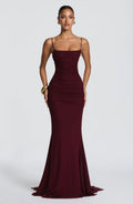 Zaria Gown - Cherry Lacquer