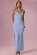 Jersey Corset Bridesmaid Dress in Powder Blue
