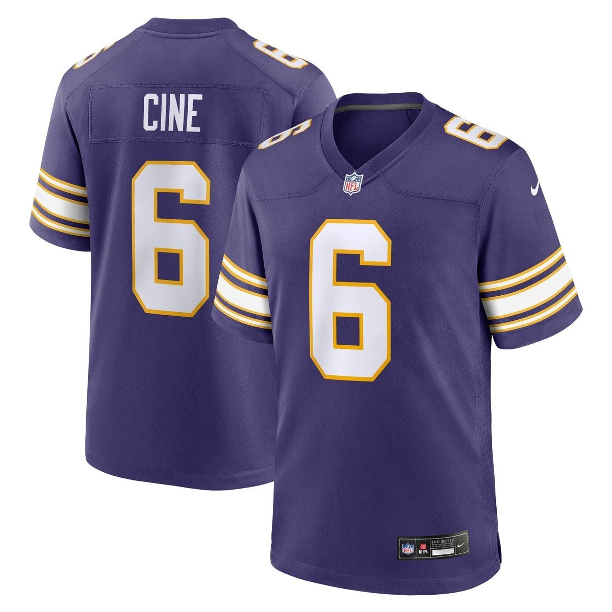 Lewis Cine Minnesota Vikings Nike Classic   Game Jersey - Purple