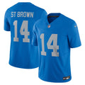 Amon-Ra St. Brown Detroit Lions Nike Vapor F.U.S.E. Alternate Limited Jersey - Blue