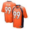 Zach Allen Denver Broncos Nike Game   Jersey - Orange