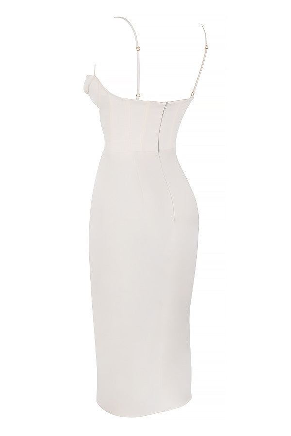 ivory corset slip dress
