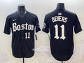 Men's Boston Red Sox Rafael Devers #11 Black Replica Player Jersey
