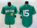 Men's Boston Red Sox Dustin Pedroia #15 Green 2025 City Connect Limited Player Jersey