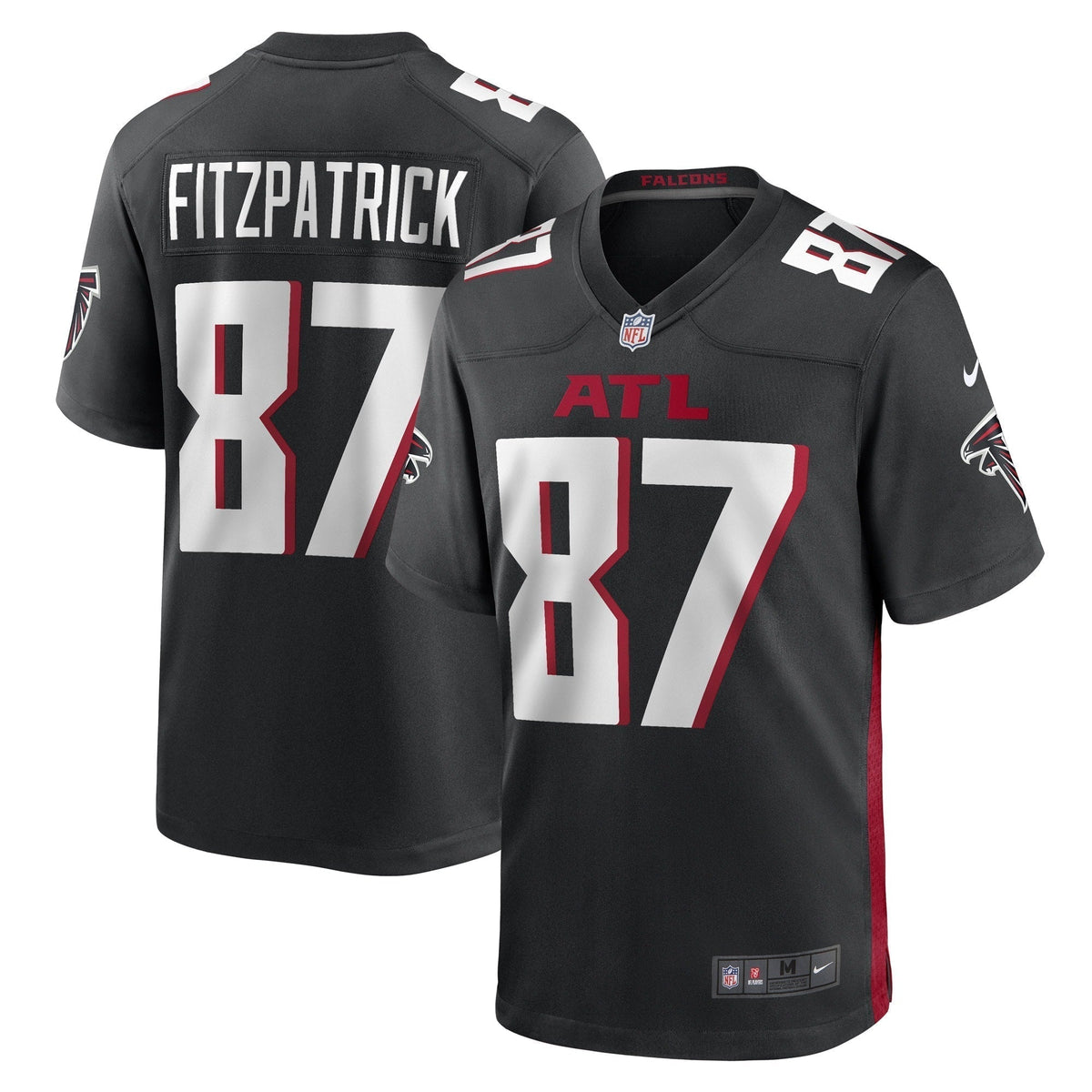 John FitzPatrick Atlanta Falcons Nike Game   Jersey - Black