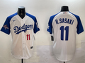 Men's Los Angeles Dodgers Roki Sasaki #11 White Replica Player Jersey