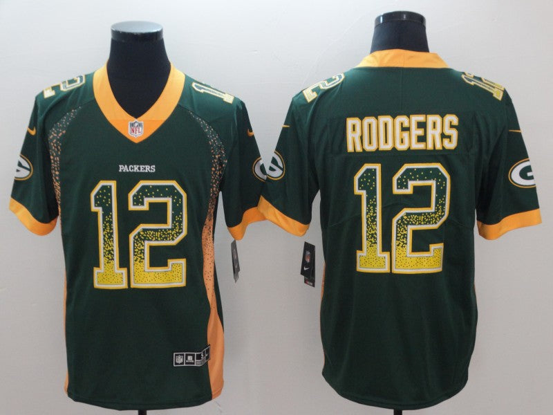 Men's Green Bay Packers Aaron Rodgers #12 Green Alternate Game Jersey1