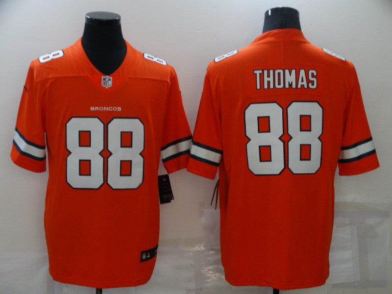 Men's Denver Broncos Demaryius Thomas #88 Orange Game Player Jersey1