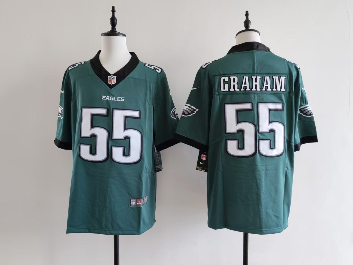 Men's Philadelphia Eagles Brandon Graham Nike Jersey-Midnight Green