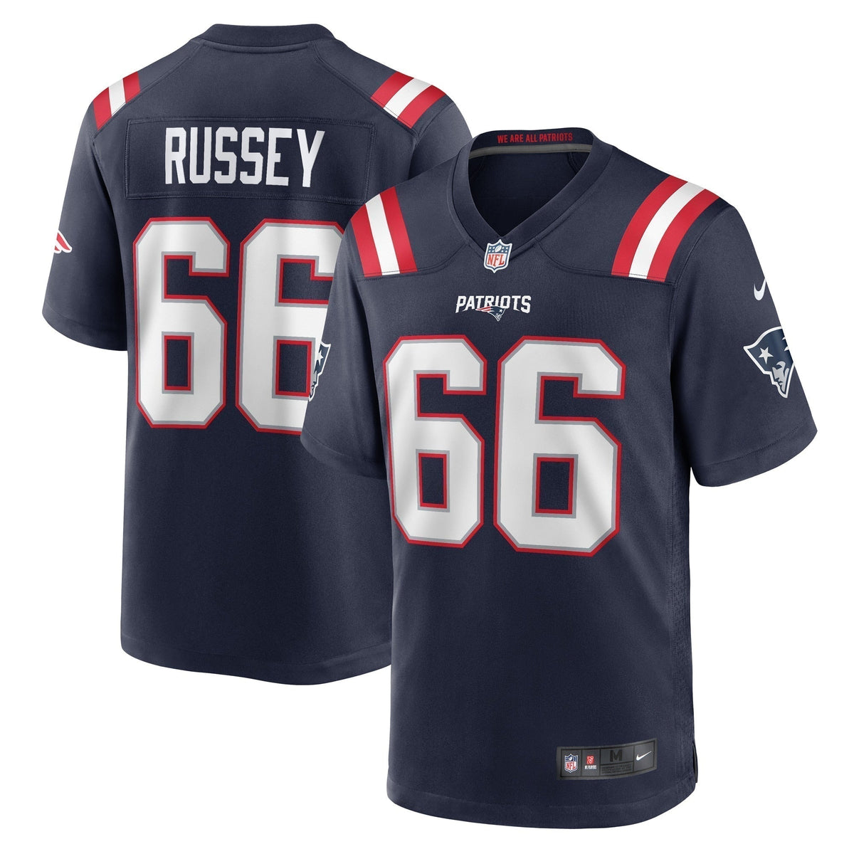 Kody Russey New England Patriots Nike Game   Jersey - Navy