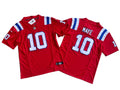 New England Patriots 10# Mac Jones Nike Vapor F.U.S.E. Limited Red Jersey