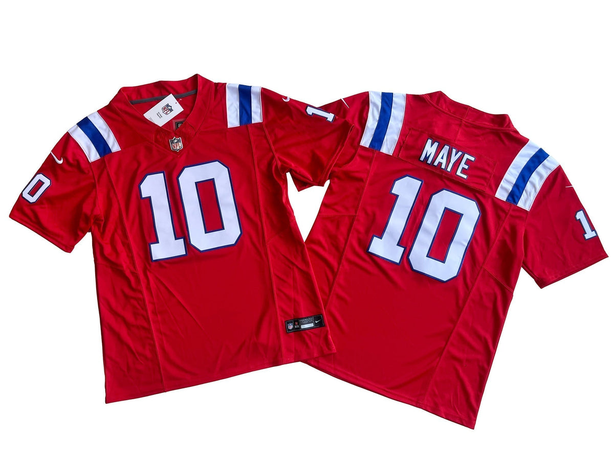 New England Patriots 10# Mac Jones Nike Vapor F.U.S.E. Limited Red Jersey