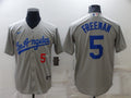 Men's Los Angeles Dodgers Freddie Freeman #5 Gray Replica Player Jersey1