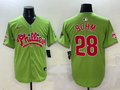 Men's Philadelphia Phillies Alec Bohm #28 Green Player Jersey
