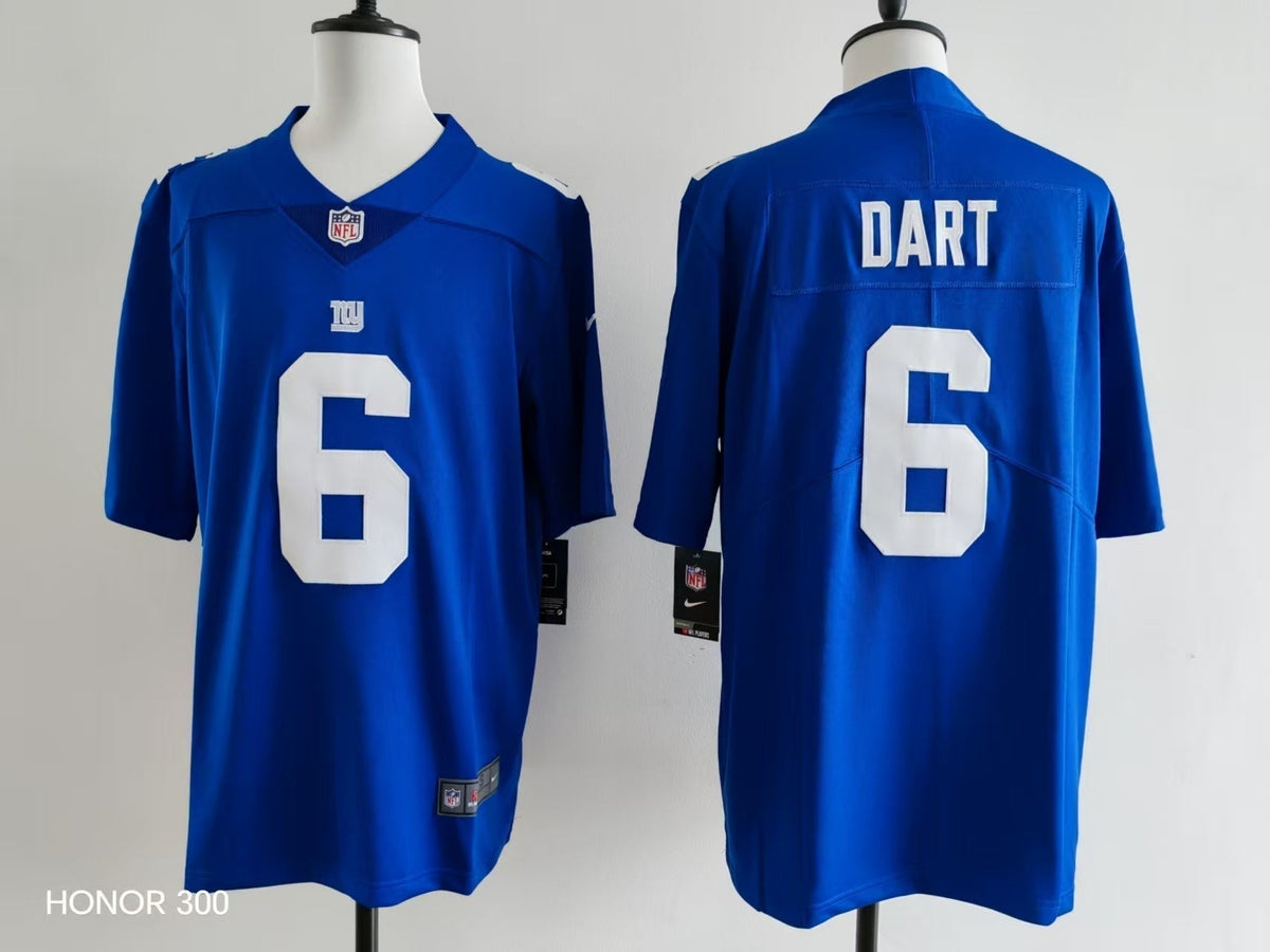 Men's New York Giants Jaxson Dart Jersey-Blue