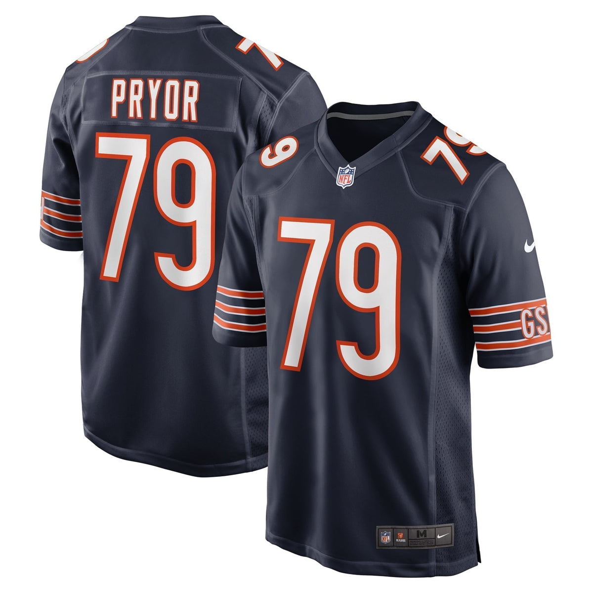 Matt Pryor Chicago Bears Nike  Game Jersey -  Navy