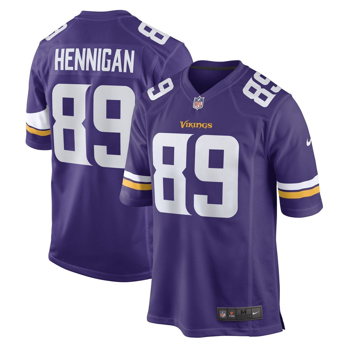 Thomas Hennigan Minnesota Vikings Nike Game   Jersey - Purple