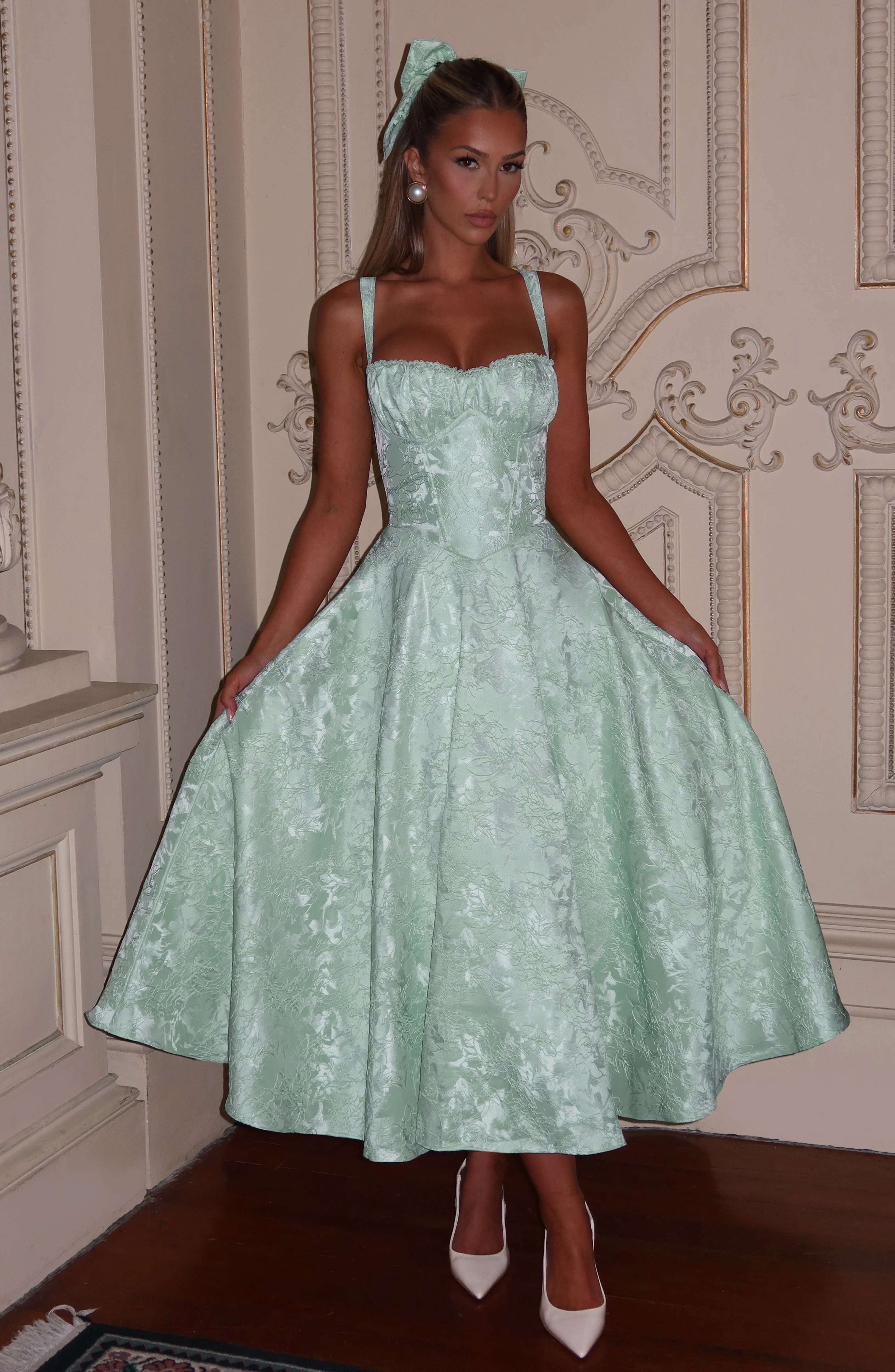 Amity Midi Dress - Mint