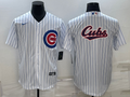 Men's Chicago Cubs White Home Replica Player Jersey