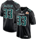 Men's Nike Cooper DeJean Carbon Black Philadelphia Eagles Super Bowl LIX Fashion Game Player Jersey