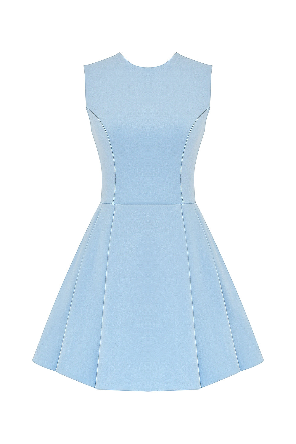 tuscan blue twill mini dress