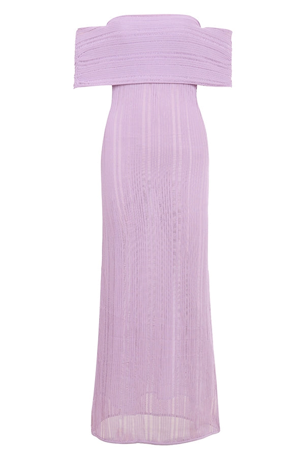 orchid ladder knit maxi dress - sale