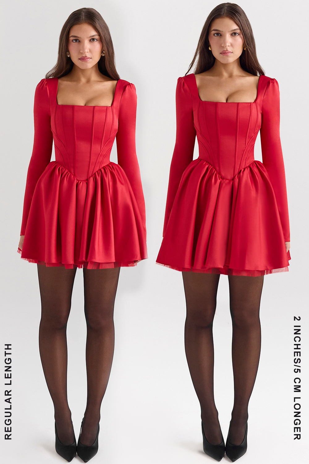holly red removable bow tulle mini dress - sale