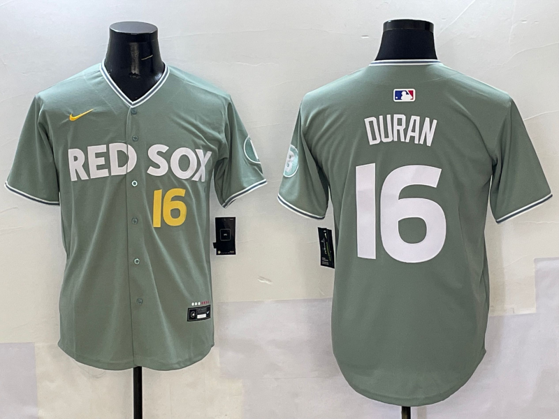 Men's Boston Red Sox Jarren Duran #16 Gray 2025 City Connect Limited Player Jersey
