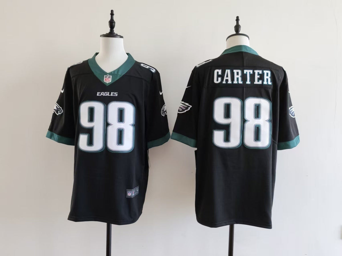 Men's Philadelphia Eagles Jalen Carter Nike Jersey-Black