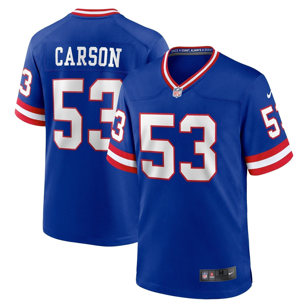 Harry Carson New York Giants Nike Classic Retired   Game Jersey - Royal