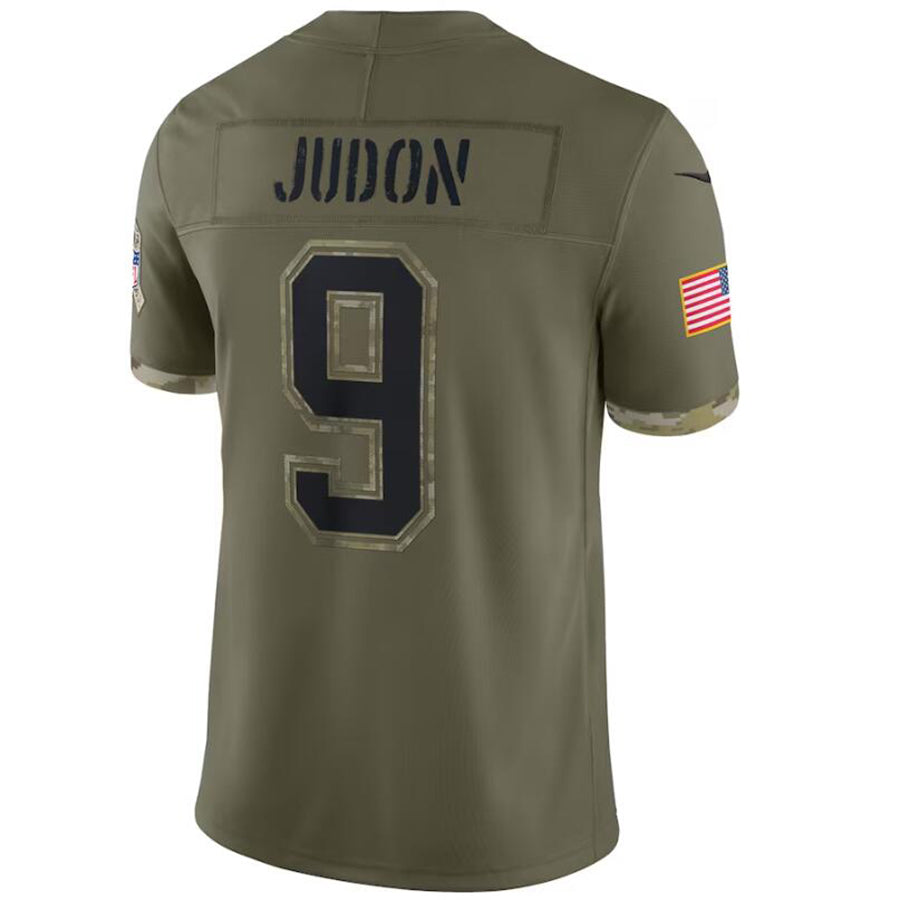 #9 Matthew Judon Player NE.Patriots Olive Salute To Service Limited Football Jerseys